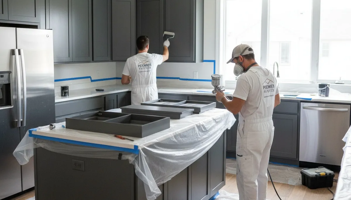 Cabinet painting in Chattanooga, TN for a durable, humid-resistant kitchen finish