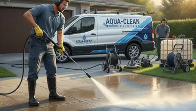 Concrete pressure cleaning for driveways and patios in Chattanooga, TN by Chattanooga Paint Pros