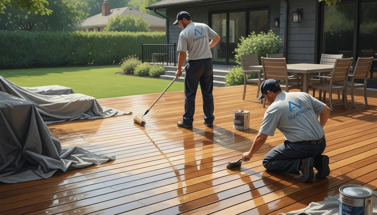 Chattanooga, TN deck sealing service protecting outdoor wood from sun, moisture, and storms