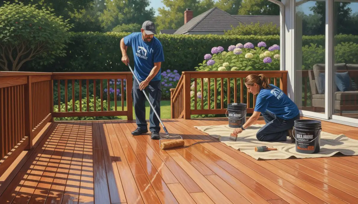 Deck sealing services in Chattanooga, TN protecting outdoor wood from sun and moisture