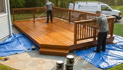 Deck staining service in Chattanooga, TN by Chattanooga Paint Pros