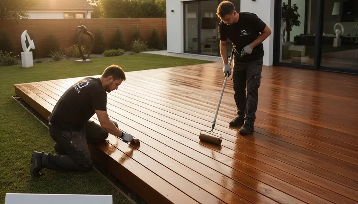 Professional deck staining service in Chattanooga, TN by Chattanooga Paint Pros