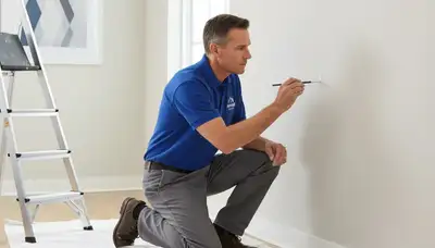 Chattanooga, TN painters repairing paint touch-ups on a home exterior